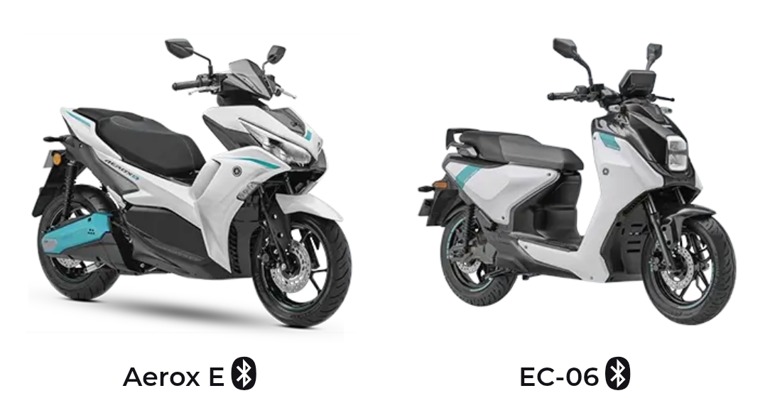 Yamaha AEROX-E vs Yamaha EC-06 : Yamaha के दो EV स्कूटर
