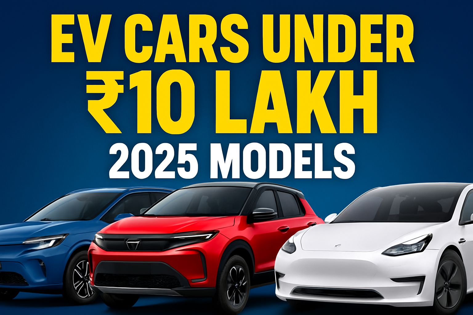 EV Cars Under ₹10 Lakh