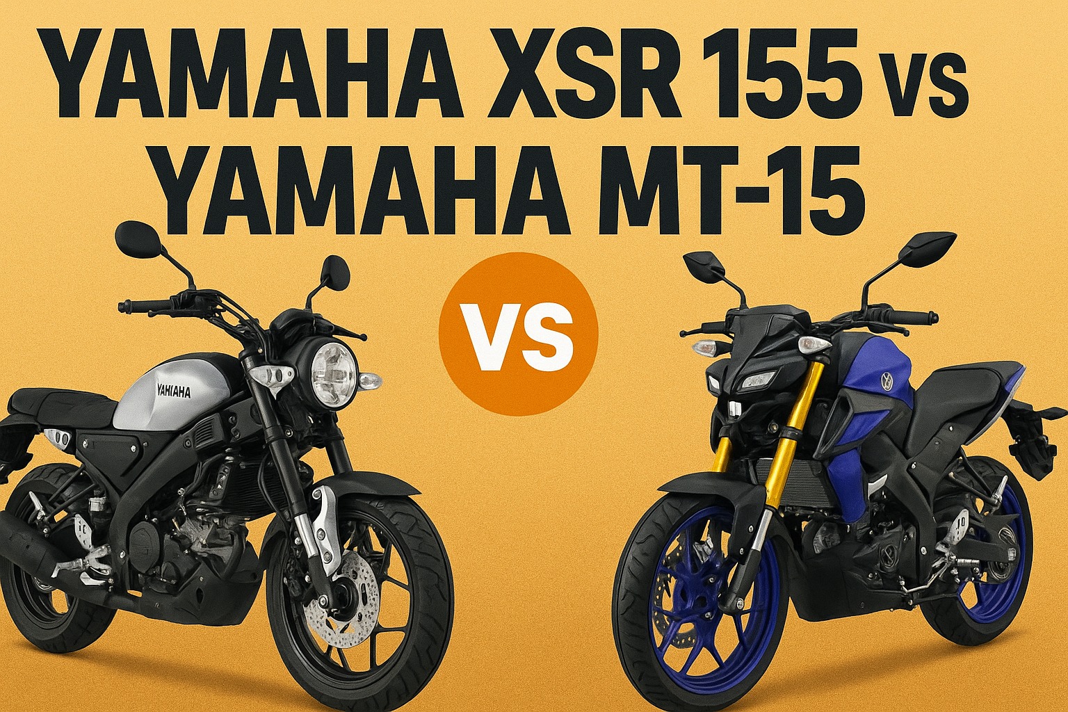 Yamaha XSR 155 vs Yamaha MT 15