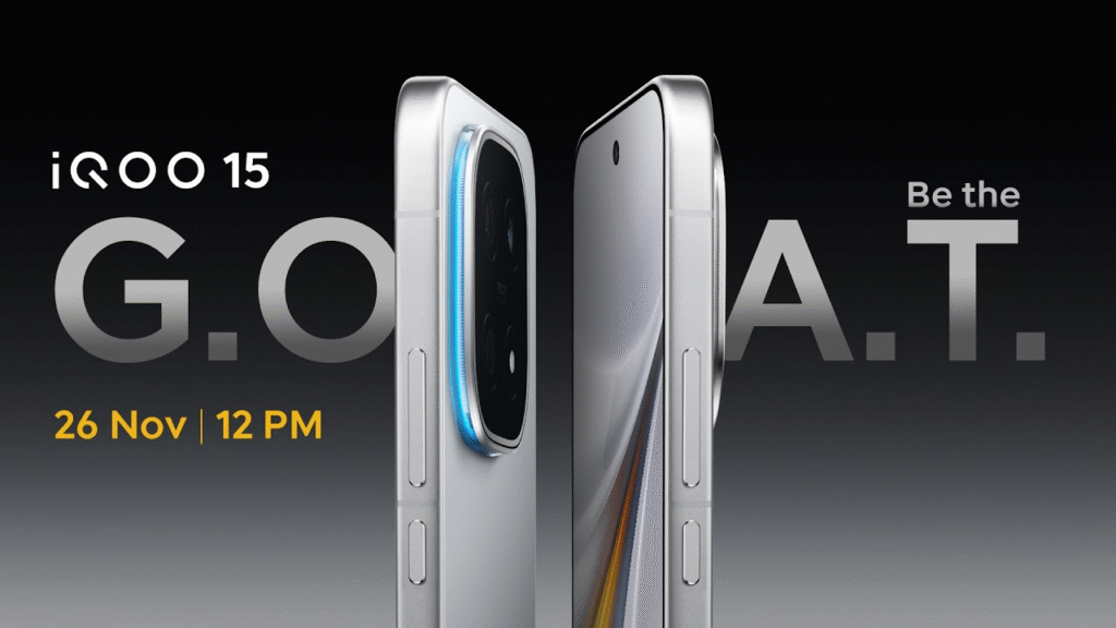 iQOO 15 – 144Hz 2K डिस्प्ले, 7000mAh बैटरी और Snapdragon 8 Elite Gen 5 वाला अल्ट्रा-फ्लैगशिप गेमिंग पावरहाउस iQOO 15 – 144Hz 2K डिस्प्ले, 7000mAh बैटरी और Snapdragon 8 Elite Gen 5 वाला अल्ट्रा-फ्लैगशिप गेमिंग पावरहाउस