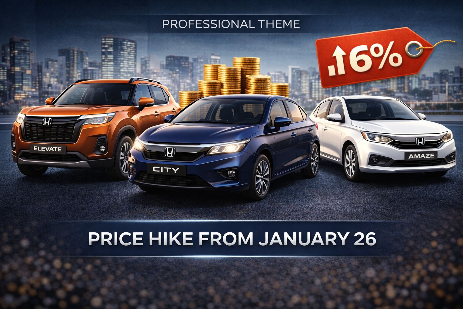 Honda Cars Price Hike