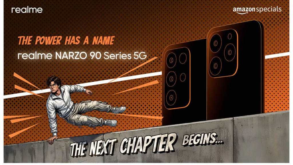 16 दिसंबर को भारत में लॉन्च होगी Realme Narzo 90 Series – 7000mAh Titan बैटरी और 60W चार्जिंग के साथ मिड-रेंज में बड़ा धमाका