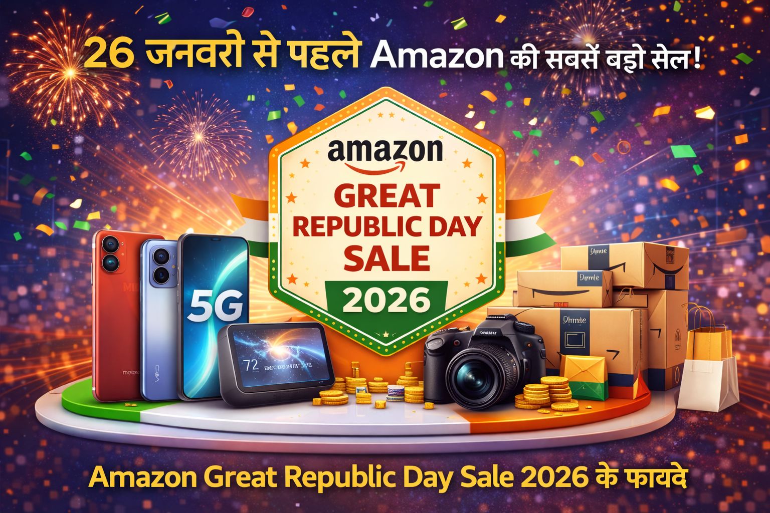 26 जनवरी से पहले Amazon की सबसे बड़ी सेल ! Amazon Great Republic Day Sale 2026 के फायदे
