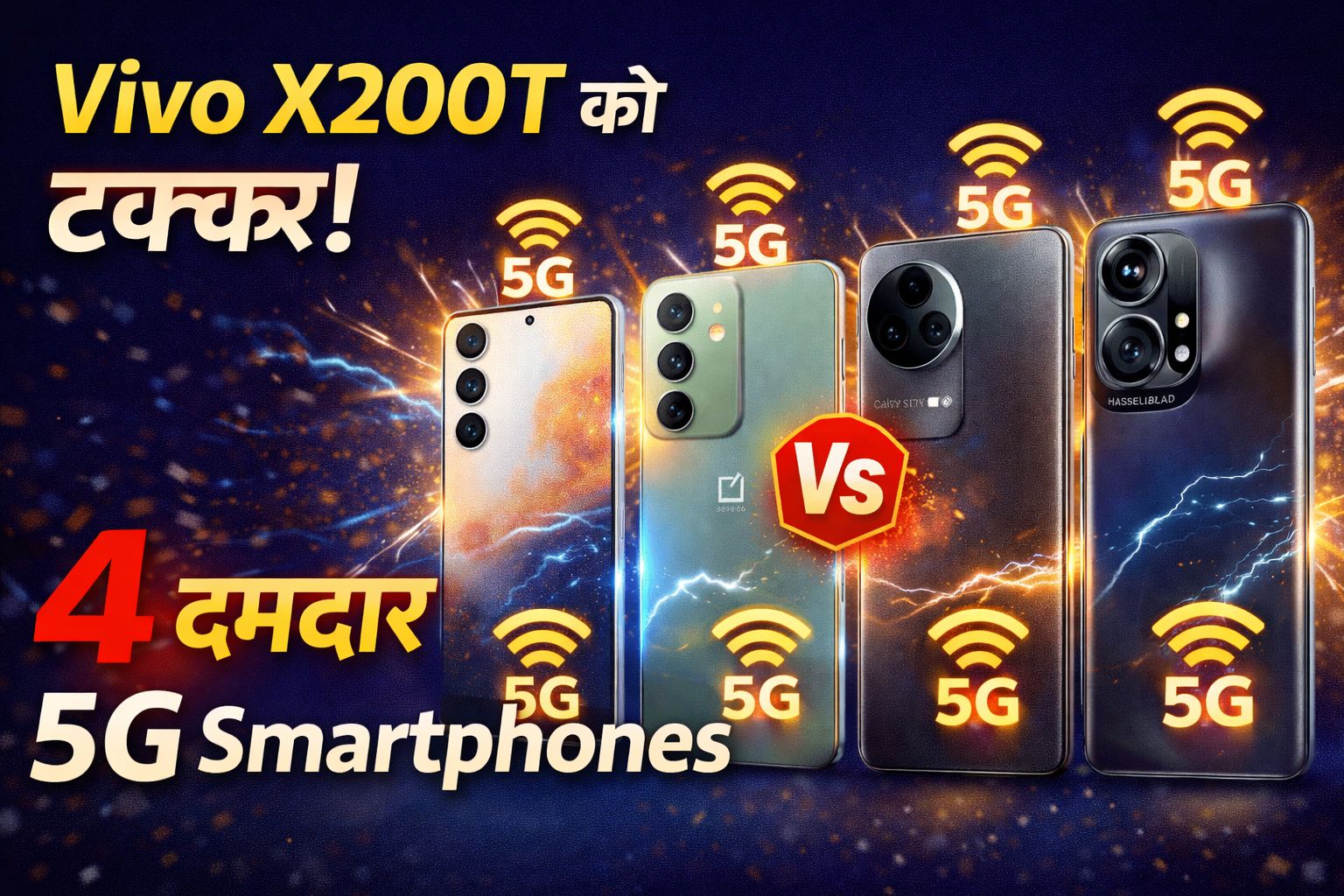 Vivo X200T को 2026 में टक्कर देने वाले 4 दमदार 5G Smartphones